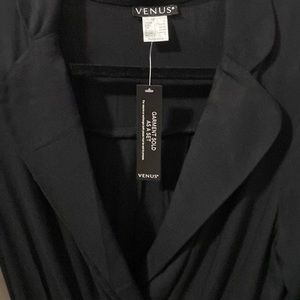 Black mid length Rayon dress size small from Venus